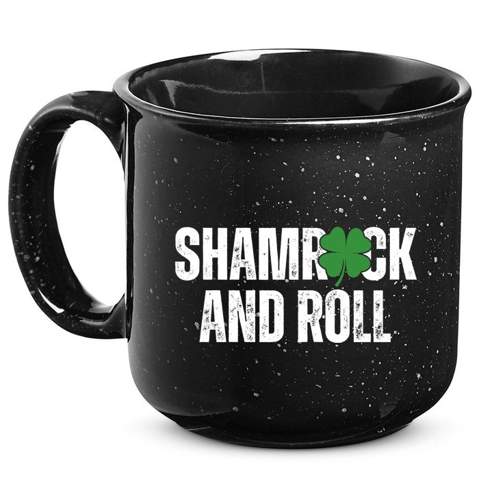 Shamrock And Roll St Patricks Day 15oz Campfire Ceramic Mug