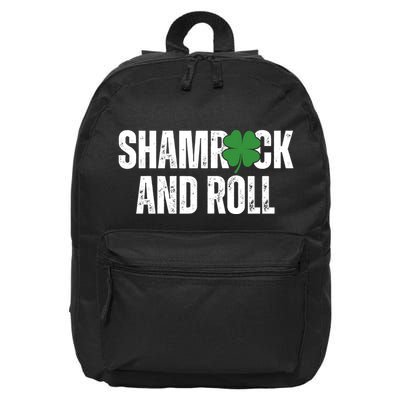 Shamrock And Roll St Patricks Day 16 in Basic Backpack