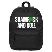 Shamrock And Roll St Patricks Day 16 in Basic Backpack