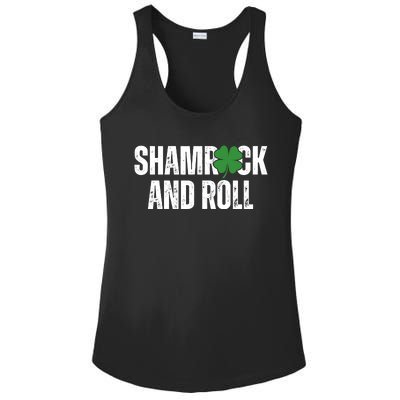 Shamrock And Roll St Patricks Day Ladies PosiCharge Competitor Racerback Tank