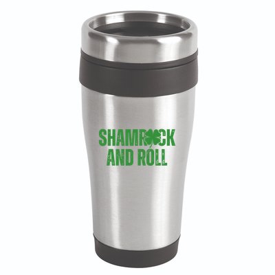 Shamrock And Roll St Patricks Day 16oz Travel Tumbler