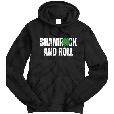 Shamrock And Roll St Patricks Day Tie Dye Hoodie