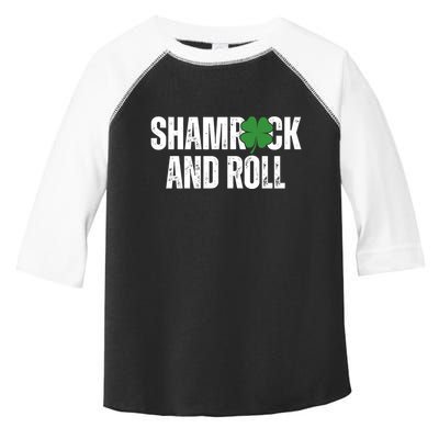 Shamrock And Roll St Patricks Day Toddler Fine Jersey T-Shirt