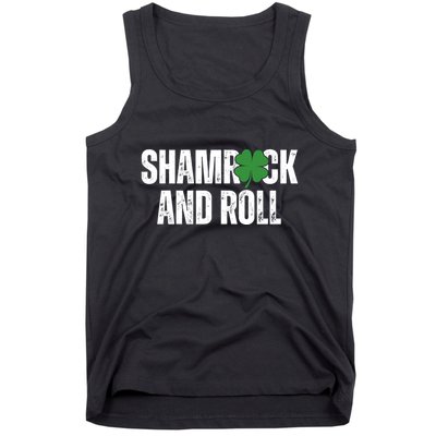Shamrock And Roll St Patricks Day Tank Top