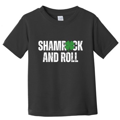 Shamrock And Roll St Patricks Day Toddler T-Shirt