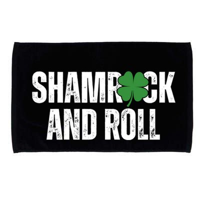 Shamrock And Roll St Patricks Day Microfiber Hand Towel