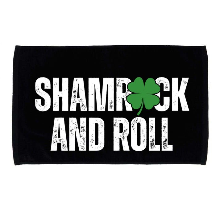 Shamrock And Roll St Patricks Day Microfiber Hand Towel
