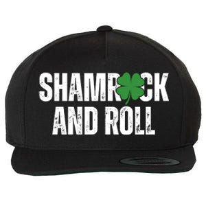 Shamrock And Roll St Patricks Day Wool Snapback Cap