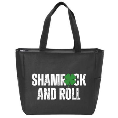 Shamrock And Roll St Patricks Day Zip Tote Bag