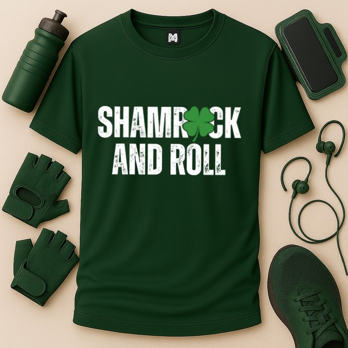 Shamrock And Roll St Patricks Day Performance Shirt