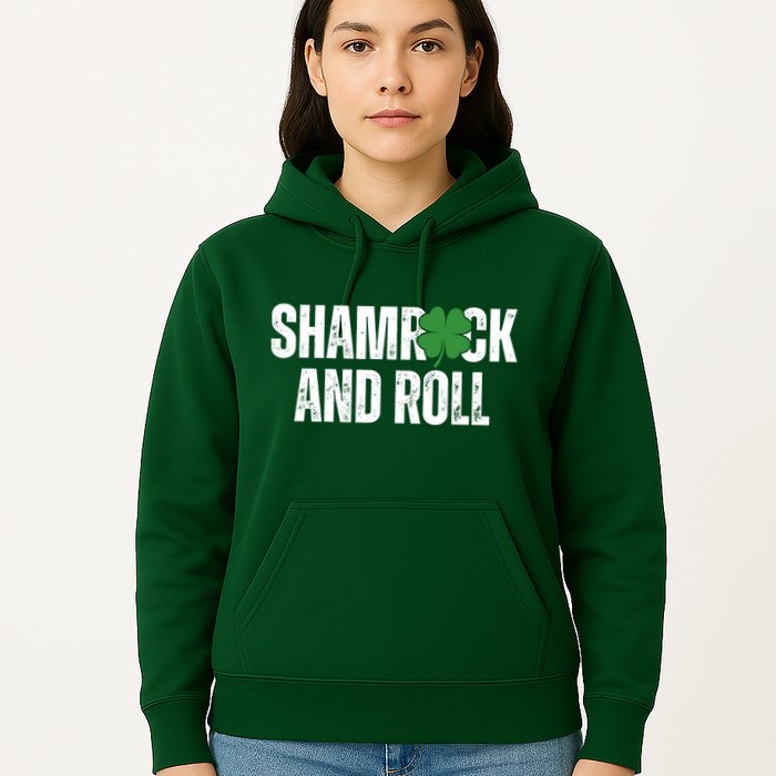 Shamrock And Roll St Patricks Day Hoodie