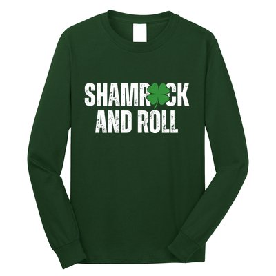 Shamrock And Roll St Patricks Day Long Sleeve Shirt