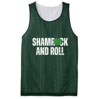 Shamrock And Roll St Patricks Day Mesh Reversible Basketball Jersey Tank