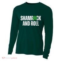 Shamrock And Roll St Patricks Day Cooling Performance Long Sleeve Crew