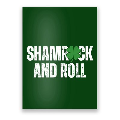 Shamrock And Roll St Patricks Day Poster