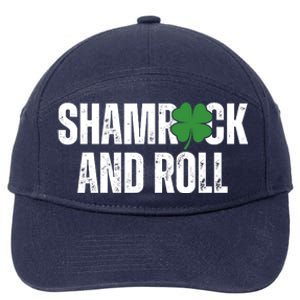 Shamrock And Roll St Patricks Day 7-Panel Snapback Hat