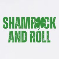 Shamrock And Roll St Patricks Day Garment-Dyed Sweatshirt