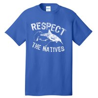 Shark Appreciation Respect The Natives Ocean Awareness Gift Tall T-Shirt