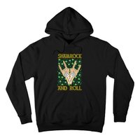 Shamrock And Roll St. Patrick's Day Irish Music Funny Skeleton Hoodie