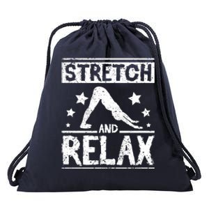 Stretch And Relax Yoga Cool Gift Drawstring Bag