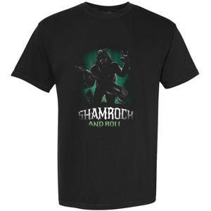 Shamrock And Roll Irish Rock Music Monster Garment-Dyed Heavyweight T-Shirt