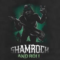 Shamrock And Roll Irish Rock Music Monster 7 Panel Mesh Trucker Snapback Hat