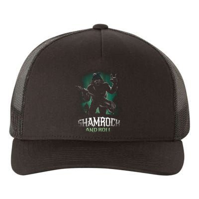 Shamrock And Roll Irish Rock Music Monster Yupoong Adult 5-Panel Trucker Hat