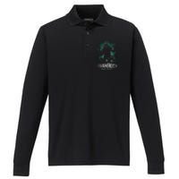 Shamrock And Roll Irish Rock Music Monster Performance Long Sleeve Polo