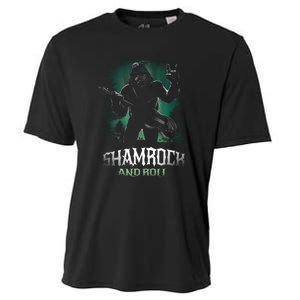 Shamrock And Roll Irish Rock Music Monster Cooling Performance Crew T-Shirt