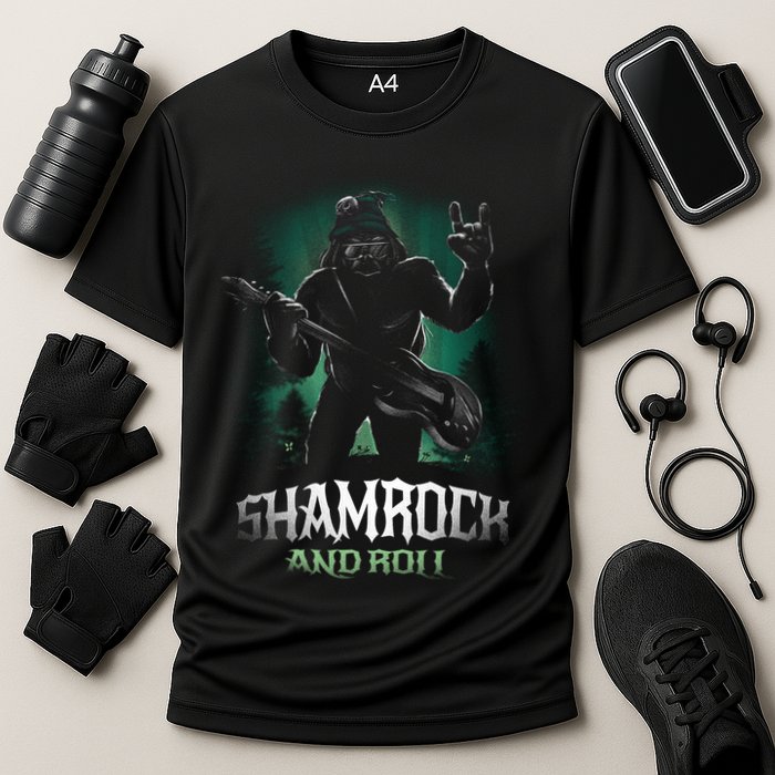 Shamrock And Roll Irish Rock Music Monster Performance Shirt