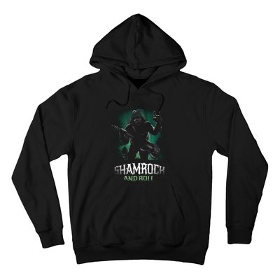 Shamrock And Roll Irish Rock Music Monster Hoodie