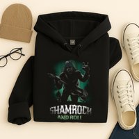 Shamrock And Roll Irish Rock Music Monster Hoodie