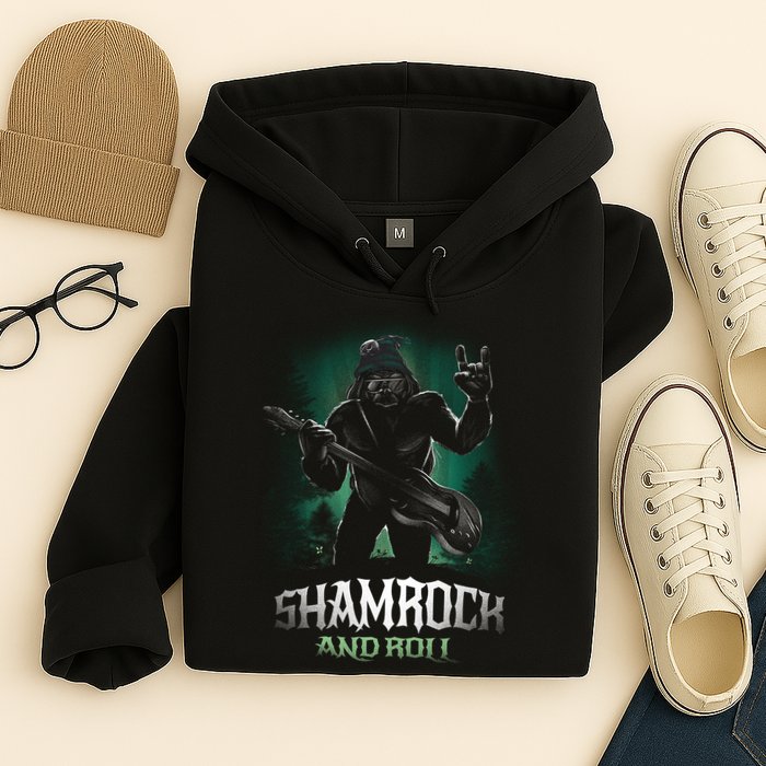 Shamrock And Roll Irish Rock Music Monster Hoodie