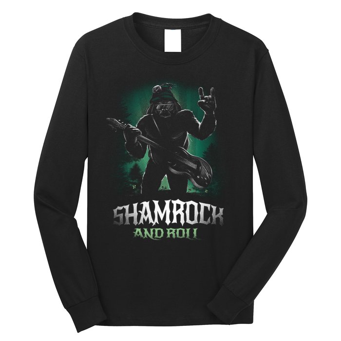 Shamrock And Roll Irish Rock Music Monster Long Sleeve Shirt