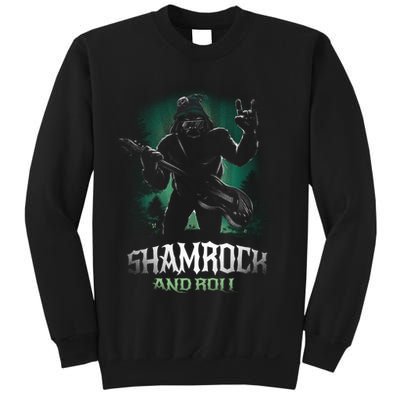 Shamrock And Roll Irish Rock Music Monster Sweatshirt