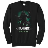 Shamrock And Roll Irish Rock Music Monster Sweatshirt