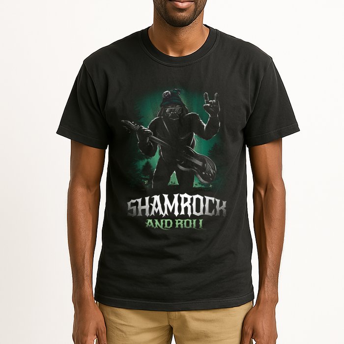 Shamrock And Roll Irish Rock Music Monster Tall T-Shirt