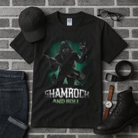 Shamrock And Roll Irish Rock Music Monster Tall T-Shirt