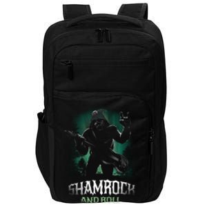 Shamrock And Roll Irish Rock Music Monster Impact Tech Backpack