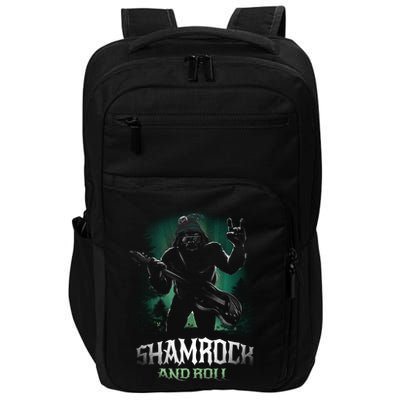 Shamrock And Roll Irish Rock Music Monster Impact Tech Backpack