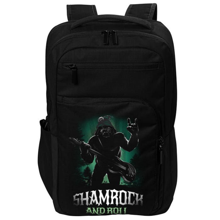 Shamrock And Roll Irish Rock Music Monster Impact Tech Backpack