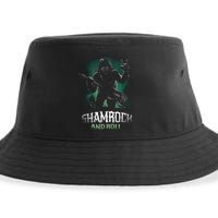 Shamrock And Roll Irish Rock Music Monster Sustainable Bucket Hat
