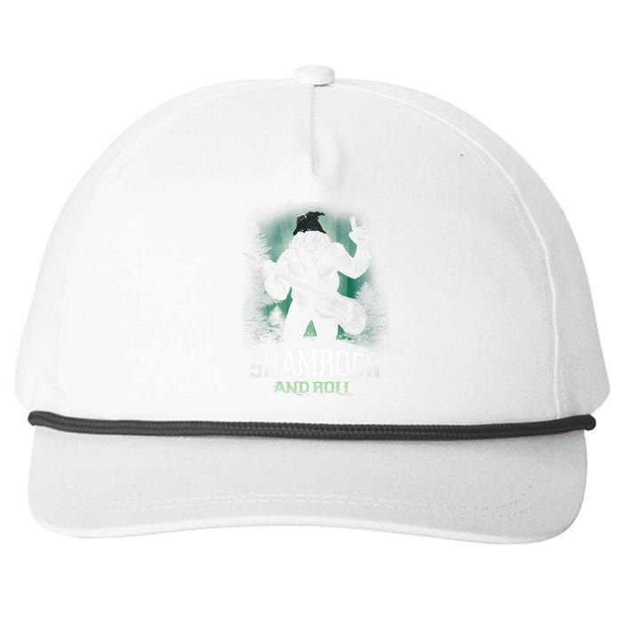 Shamrock And Roll Irish Rock Music Monster Snapback Five-Panel Rope Hat