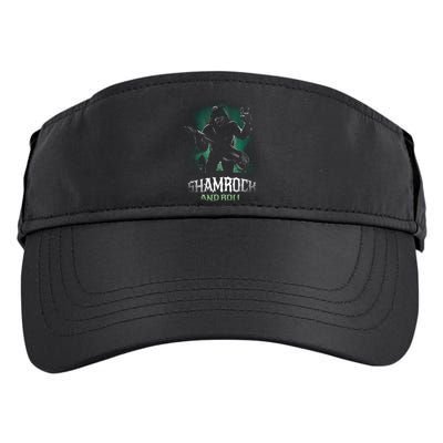 Shamrock And Roll Irish Rock Music Monster Adult Drive Performance Visor