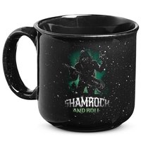Shamrock And Roll Irish Rock Music Monster 15oz Campfire Ceramic Mug