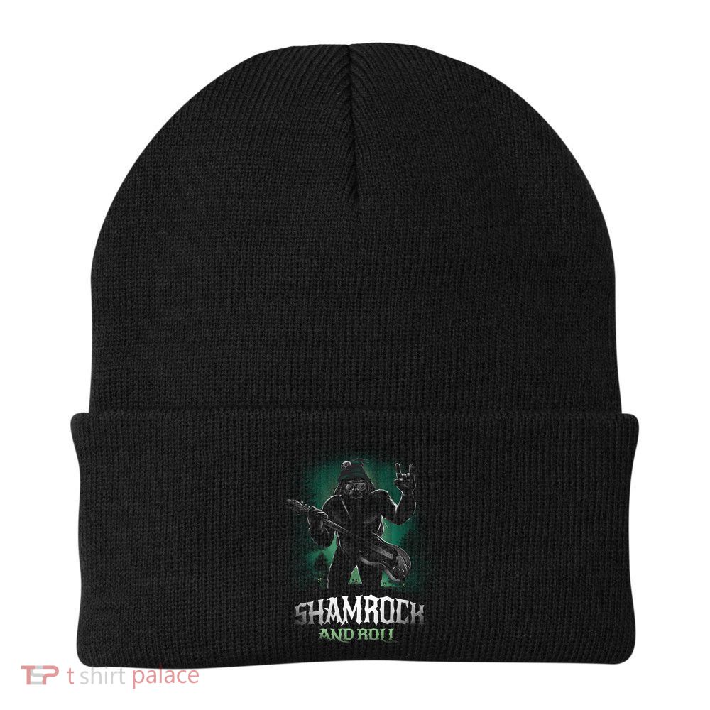 Shamrock And Roll Irish Rock Music Monster Beanie