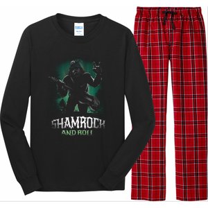 Shamrock And Roll Irish Rock Music Monster Long Sleeve Pajama Set