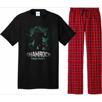 Shamrock And Roll Irish Rock Music Monster Pajama Set