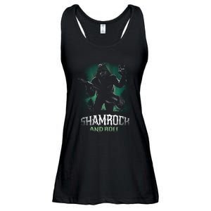 Shamrock And Roll Irish Rock Music Monster Ladies Essential Flowy Tank