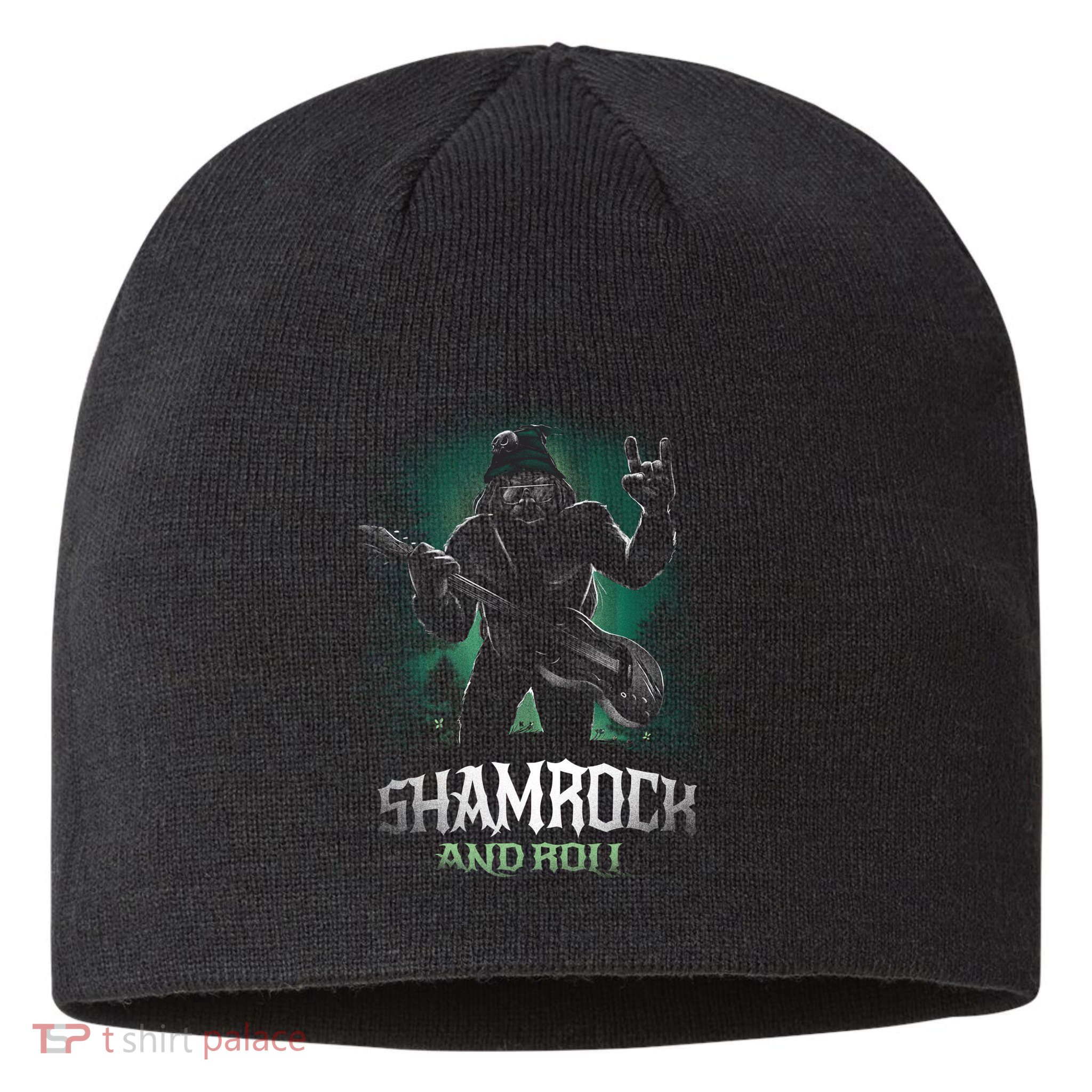 Shamrock And Roll Irish Rock Music Monster Sustainable Beanie